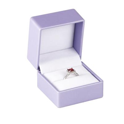 China Simple Single Engagement Ring Box Jewelry Packaging Proposal Custom Luxury Fancy Jewelry Packaging Small for sale