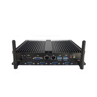 China Aluminum Alloy Box PC Motherboard Android Industrial Barebone Embedded Computer i7 6500U 1*M-SATA for sale