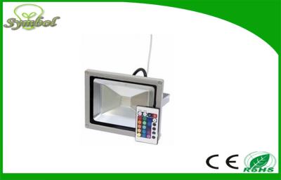 China DC 12 Volt Remote Control 20w RGB Led Flood Light , ra80 Pure White 6000k - 6500k Led Floodlight for sale