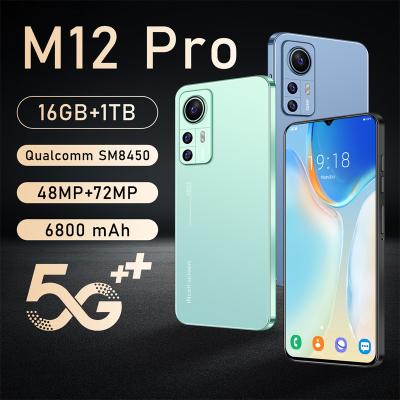 China Wholesale Cheap Price Game Unlocked Game Mobile Phone M12 Pro Cell Phone Original 6.8 Inch Hd Big Screen Android Mobile Smart Phone 5g for sale