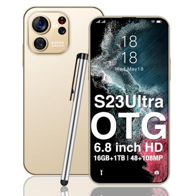 China Original Hot Selling Unlocked 2023 S23 Control Gesture Ultra 6.8 Inch Hd Fullscreen 16gb+1tb 5g Android Game 12.0 Original Mobile Smart Phone LCD for sale