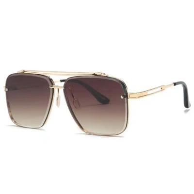 China Square fashion GWTNN OEM Lunette Homme 2023 Uv400 Men Fashion Square Metal Frame Sunglasses for sale