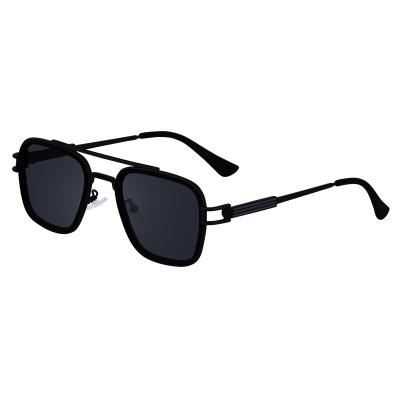 China UV400 GWTNN OEM Sonnenbrille Retro metal double beam square Frame sunglasses for sale