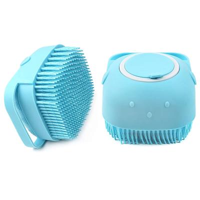 China EXFOLIATE OEM Soft Bath Brushes Dry Exfoliating Silicone Scrubber Shower Cleaning Body Bath Brushes Sponges for sale