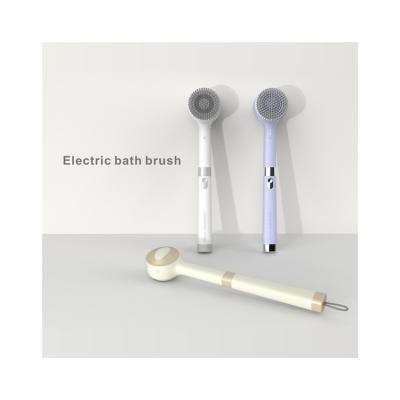 China Long Handle 5 in 1 Multifunctional Electric Bath Brush Electric Body Massage Bath Shower Brush for sale