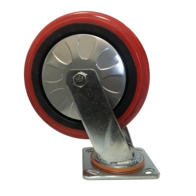 China Double PIVOT Ball PVC Caster Wheels Swivel Casters 200mm Heavy Duty Trolley Wheels for sale