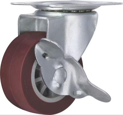 China Other 25/32/40/50/65/70 Mm Light Duty Furniture Caster Wheel With Side Brake Caster for sale