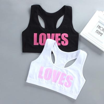 China Girls Soft Accessories Breathable Underwear Kids Bras Children Upper Training Breathable Bras For Teen Girl 8-16y for sale