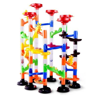 China Building Toy 108 Pcs Marble Run Blocks For Kids Racing Toys DIY Building Blocks Birthday Family Game Marble Toys for sale