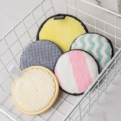 China Amazon Ultra Soft Hot Seller Colorful Makeup Remover Pads Reusable Rounds Soft Facial Cleansing Puffs Sponge Pads for sale