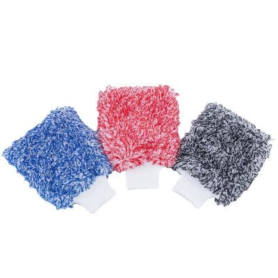 China Hot Sale Microfiber Car Wash Glove Material Microfiber Car Wash Glove Gloves for sale