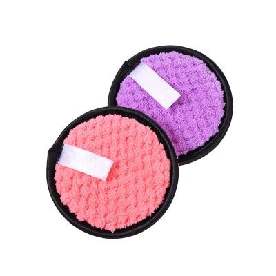 China Microfiber Soft Sponge Washable Facial Reusable Makeup Remover Pads LL266 for sale