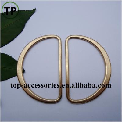 China Flat Garment / Luggage Accessories Eco - Friendly Metal / Alloy D Ring for sale