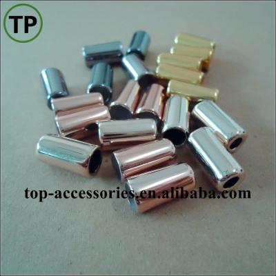 China Colored ABS/plastic nickel free metal plated long end cap for sale