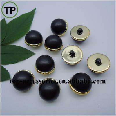 China Dry Cleaning Plastic Two Part Button Combo With Black Pearl Button For Coat for sale