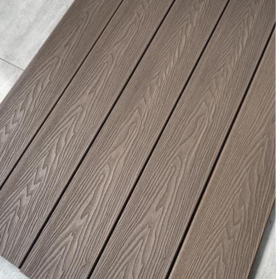 China New Traditional 3D Wood Surface Grain Embossed WPC Flooring for sale