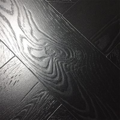 China Large Contemporary Lots Black Laminate Flooring German Tech 8mm 10mm ac4 Laminate Llooring Black German Wood for sale