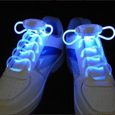 China Round Printed Custom Colorful Charm Flashing Bright Led Light Laces for sale