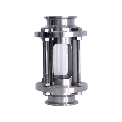 China Stainless Steel Sight Corrosion Resistant Glass Welding Sight Glass With Lamp Clamp Sanitary Sight Glass for sale