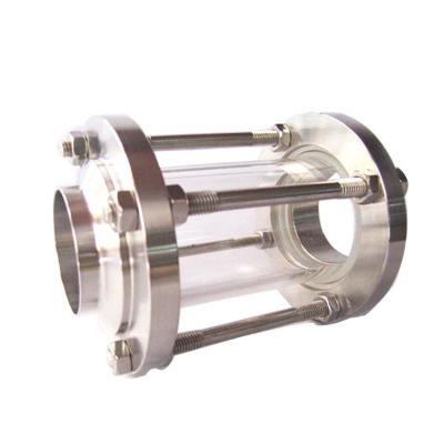 China Stainless Steel Sight Glass Corrosion Resistant Manhole Cover With Full Sight Glass High Temperature Sight Glass for sale