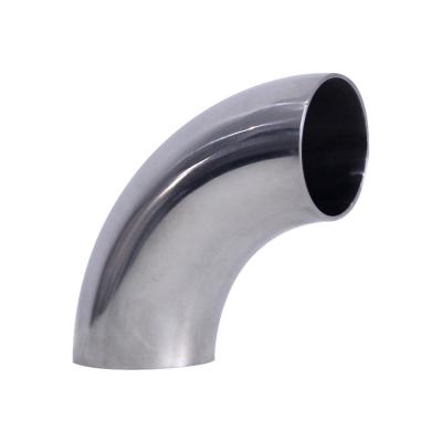 China Corrosion Resistant Bend ss304 ss316l Sanitary Elbow 90 Degree Stainless Steel Elbow 4 Inch for sale