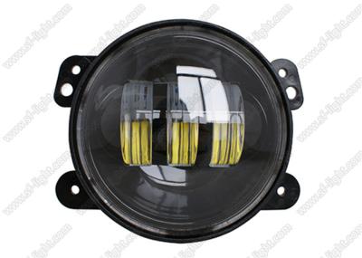 China Black Silver 30w LED headlight , 12 - 30 V 1800LM 4 Inch Round LED Headlight for sale