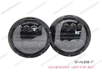 China 7 Inch Harley LED Headlight With OSRAM LED Chip , 80W High Low Beam LED Headlights for sale