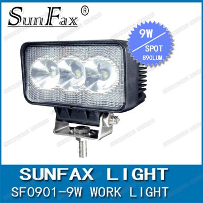 China IP68 9W LED Off Road Driving Lights 6000K Black / White 273 * 230 * 295mm for sale