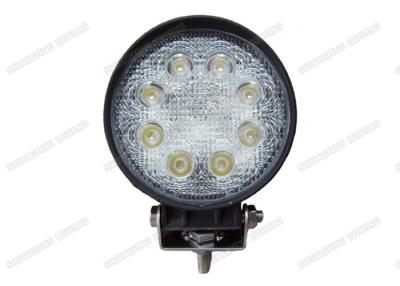 China 24W Round LED Offroad Lights ,  6000K IP 68 Waterproof Truck LED Flood Lights for sale