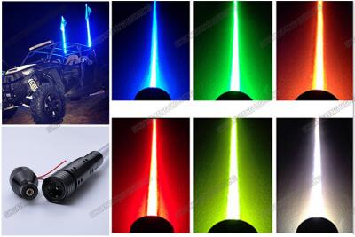 China Fiber Optic Colorful ATV LED Light Whips DC12V Aluminum Flag Light Pole for sale