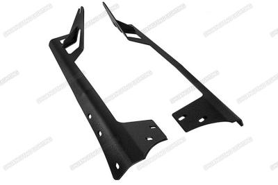 China Black Automotive Lighting Accessories Steel Jeep Windshield Mounting Brackets 52'' 300W for sale