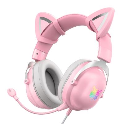 China With RGB LED Light Portable Earphone Gaming Sports Cable Noise Canceling Headset Handsfree MIC Foldable Earpiece GM04MAX for sale