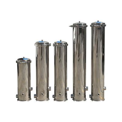 China food & Beverage Factory Factory Sale High Quality Stainless Steel Water Filter Housing Cartridge Housing Purifier For Water Treatment for sale