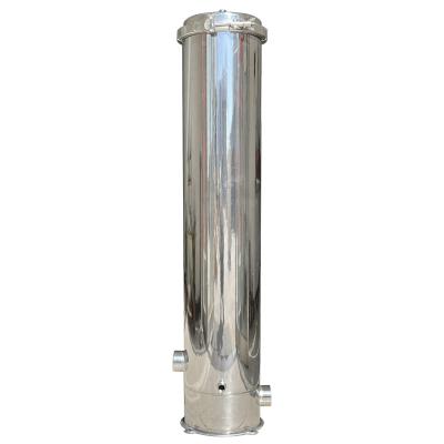 China Water Purify Water Treatment SS304 Stainless Steel Flux Element Cartridge Filter Housing 7* 40 Inch High Filter Cartridge Housing for sale