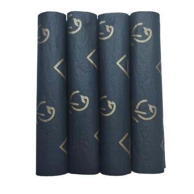 China moisture proof & soft design black custom products packaging clothes gift wrapping paper custom tissue paper for sale