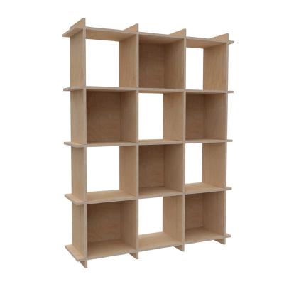 China Contemporary Flatpack Bottling Comb Modern Plywood Shelf for sale