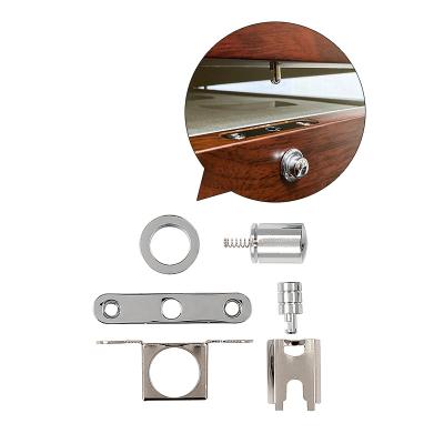 China High Quality Fasion Furniture Hardware Box Locks Accessories Stainless Steel Push Button Brass Box Locks for sale