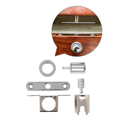 China Wholesale High Quality Shiny Fasion Carbon Steel Metal Accessories Stainless Steel Knob Locks Jewelry Boxes Lock for sale