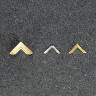 China Fasion Products Hot Wholesale Zinc Alloy Copper Stable Accessories Mini Metal Corner For Books for sale