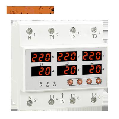 China Sealed RELETEK Digital Relay Adjustable Automatic Delay Over And Under Voltage Protector for sale