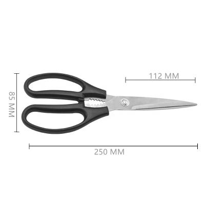 China Heavy Duty Cooking Tools Stainless Steel Kitchen Scissors Food Scissors Meat Cutter Chef Scissors Vegetable GRILL Scissors for sale