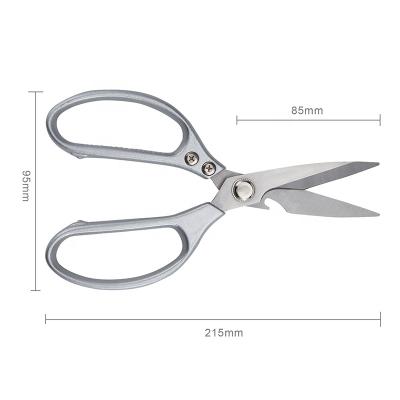 China Aluminum Alloy Kitchen Scissors Household Food Scissors Handle Aluminum Scissors No.3 for sale