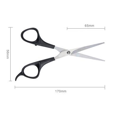 China Cutting Cheap Stainless Steel Blade Plastic Handle Barber Shears Hair Salon Scissor for sale