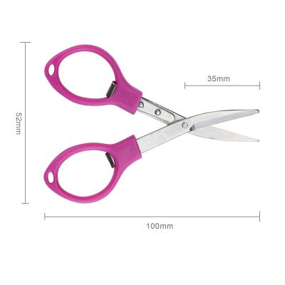 China Best Selling Small Folding Plastic Mini Tailor Shears Portable Fish Scissors for sale