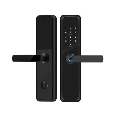 China Home Security Keyless Intelligent Electronic Fingerprint Door Lock Fingerprint Office Apartments Hotel Digital Smart Door Locks for sale