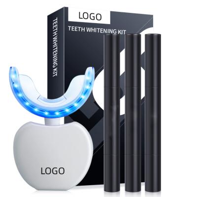 China Cold Light Whitening Custom Logo Label Dental Led Light Gel Teeth Bleaching Professional Internal Battery Private Rechargeable 16 Whitening Kit for sale