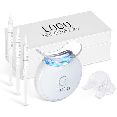 China Cold Light Whitening Custom Logo 2021 OEM Private Packaging Machine Whiten Gel Mini Light Teeth Whitening Led Kits for sale