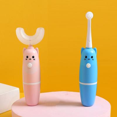 China Battery Powered Kids Electric Toothbrush USB Nano Ultrasonic Filling Cleaner Fixed Smart Baby Soft Toothbrush for sale