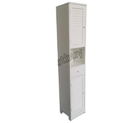 China Modern Bathroom Cabinet Shelf Stacked Dresser Closet 2 Doors 1 Drawer Storage-BSB-B005 Large for sale