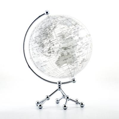 China HID Printing Customized Rotating Earth Planet Globe 20cm World Tellurion with Metal Bow for Home and Decorative Accents for sale